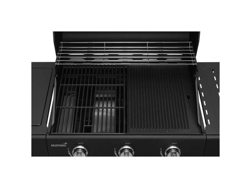 MUSTANG Gas Grill Kingsville 3+1 Black