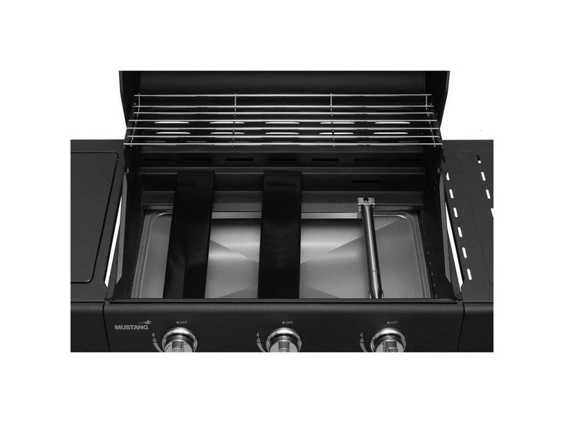 MUSTANG Gas Grill Kingsville 3+1 Black