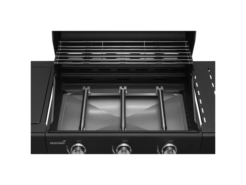 MUSTANG Gas Grill Kingsville 3+1 Black