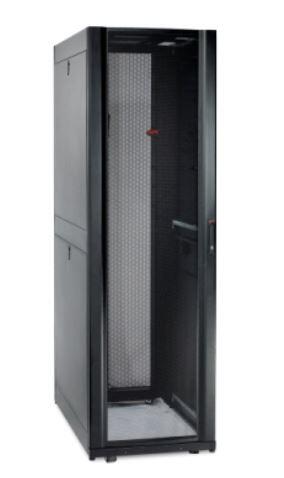 APC NetShelter SX, 45HE, 600 mm breit und 1070 mm tief, Gehäuse mit schwarzen Seitenteilen (AR3105)