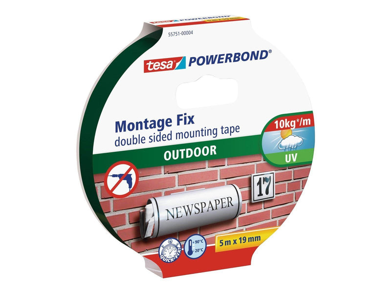 tesa Powerbond Double Sided Mounting Tape 19mm x 5m