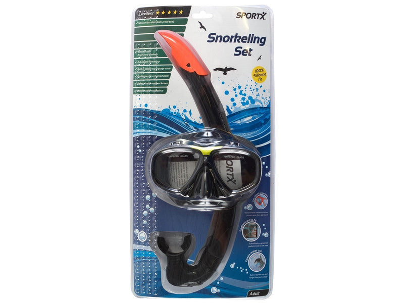 SportX Adult Snorkel Set