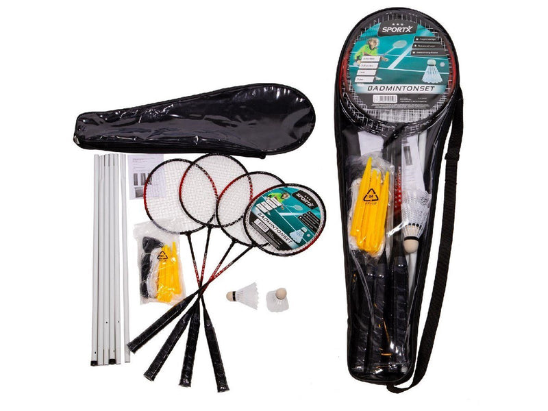 SportX Badminton Set with Net
