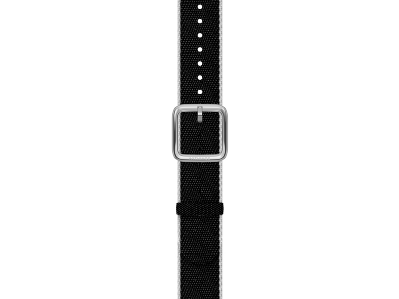 Withings Recycled Woven PET Wristband 18mm Slate Grey & Silver