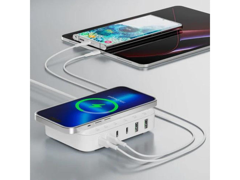 4smarts charging station - 7 in 1 - USB 24 pin USB-C - 100 Watt