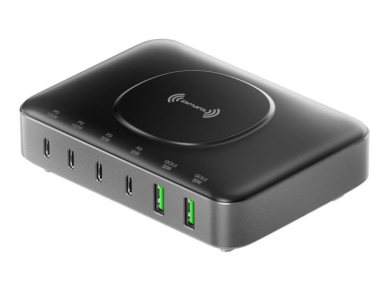 4smarts charging station - 7 in 1 - USB 24 pin USB-C - 100 Watt