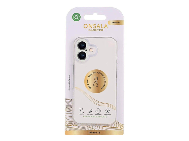 ONSALA TPU Case for iPhone 16 - Transparent