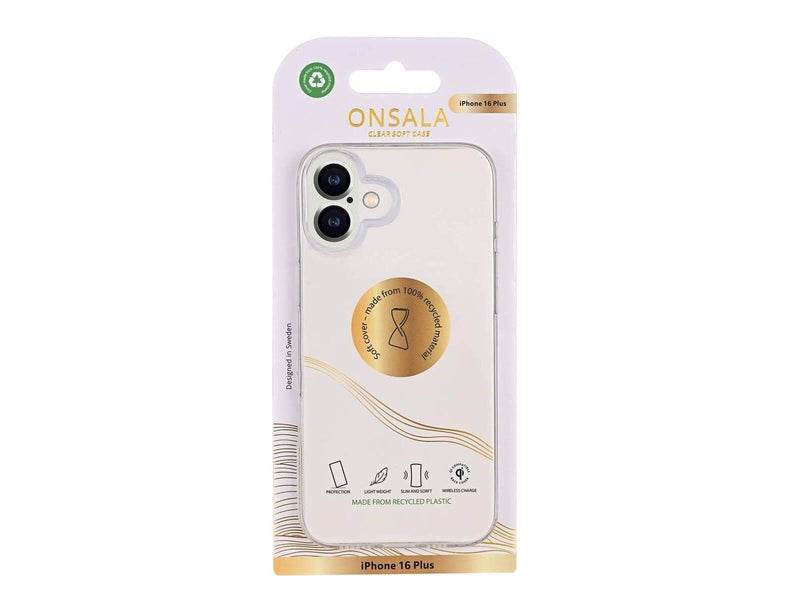 ONSALA TPU Case for iPhone 16 Plus - Transparent