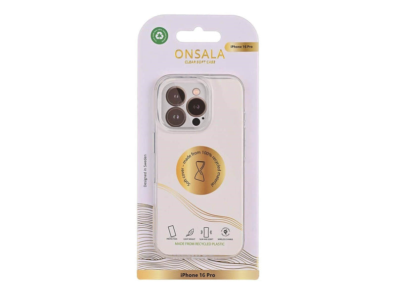 ONSALA TPU Case for iPhone 16 Pro - Transparent