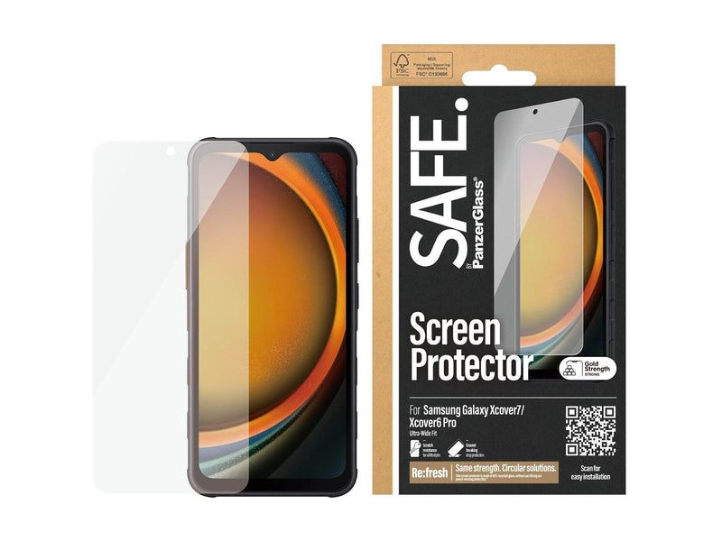PanzerGlass SAFE. by  - screen protector for mobile phone - ultra-wide fit