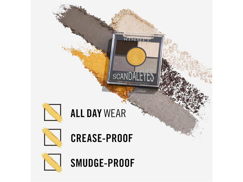 Rimmel Scandal 5 pan palette 001 golden eye 3.80gr