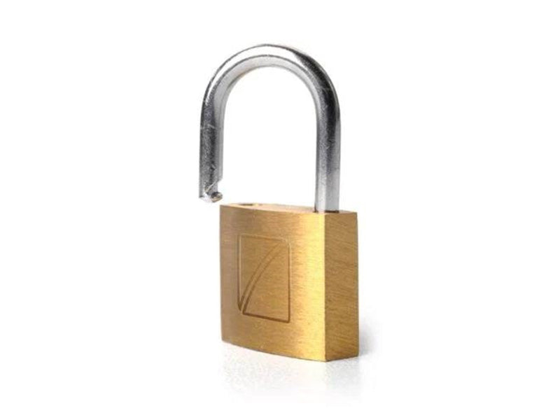 Staples 2 x Security Suitcase Padlock 20 mm - Solid Brass
