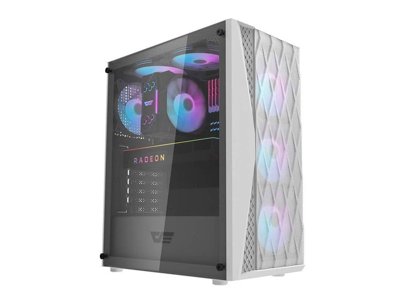Darkflash Computer Case DK352 Mesh (White) - Gehäuse - Miditower - Weiß