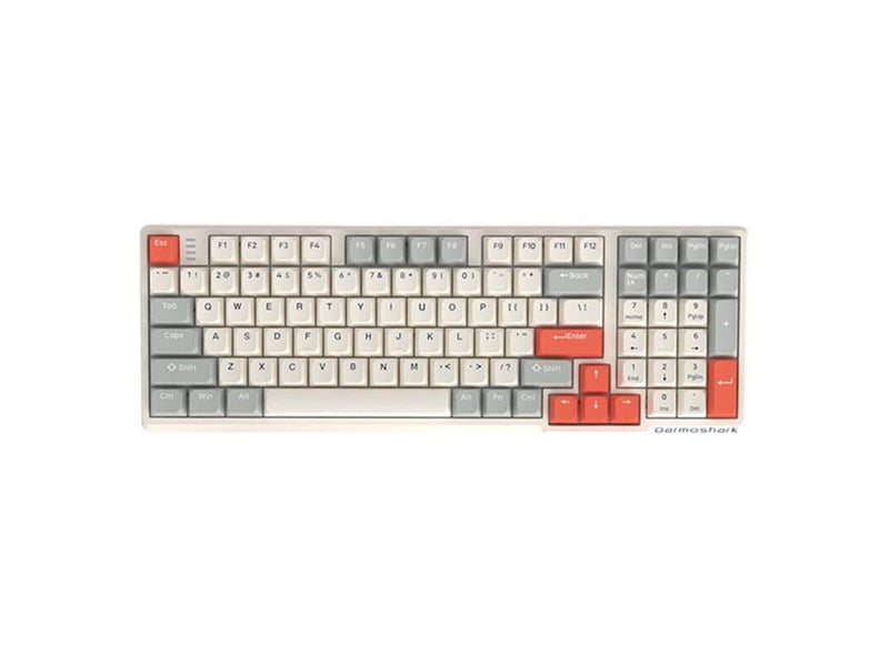 Darmoshark K7 PRO EF Switch Wireless Gaming Keyboard (White) - Gaming Tastaturen - Englisch - US - Weiss