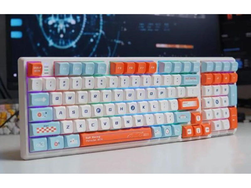 Darmoshark K7 PRO EF Switch Wireless Gaming Keyboard (White) - Gaming Tastaturen - Englisch - US - Weiss