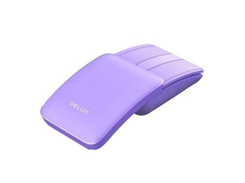 DeLUX Wireless Foldable Keyboard KF10 & Mouse MF10PRO Set - Tastaturen - Englisch - US - Lila