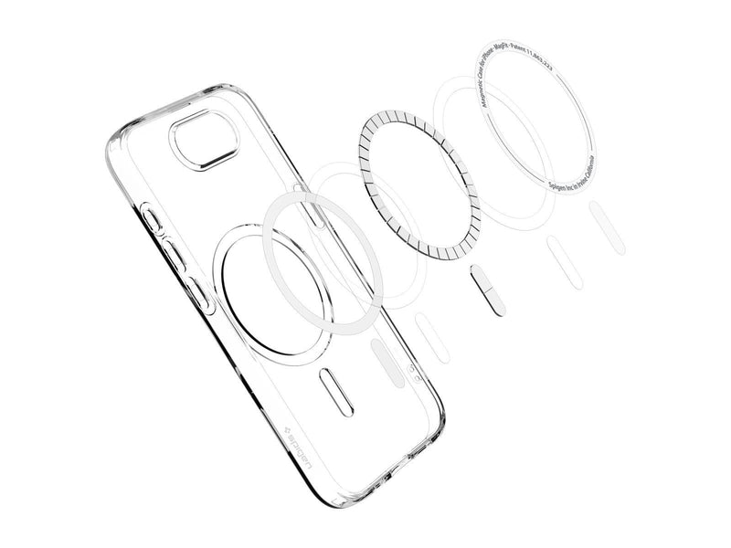 Spigen Crystal Flex MagSafe - Clear White - iPhone 16e