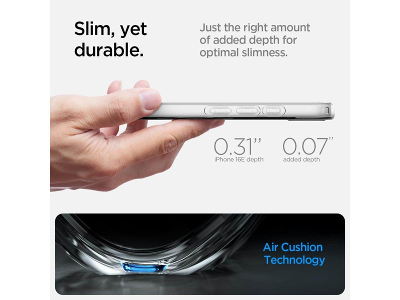Spigen Crystal Flex MagSafe - Clear White - iPhone 16e