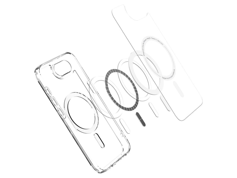 Spigen Crystal Hybrid MagSafe - Clear White - iPhone 16e