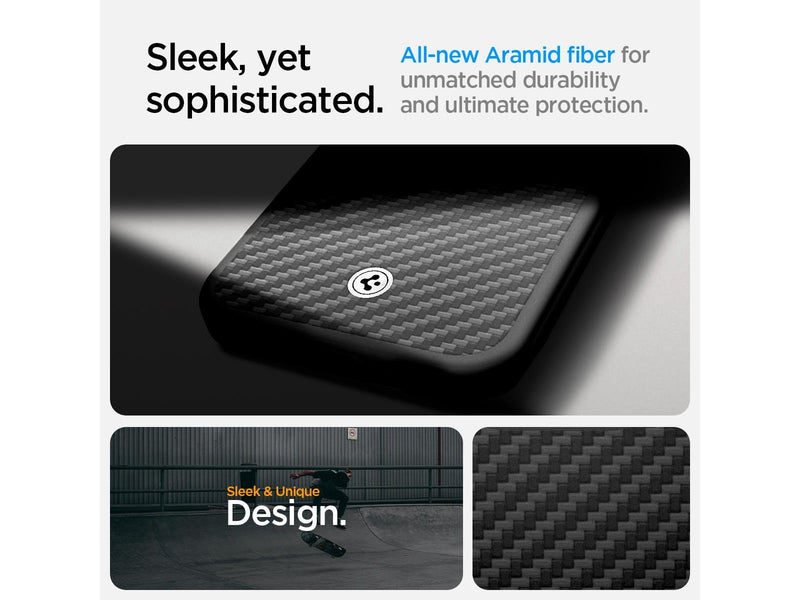 Spigen Enzo Aramid MagSafe - Matte Black - iPhone 16e