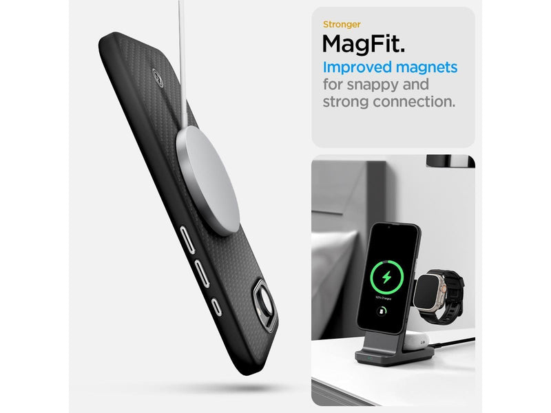 Spigen Enzo Aramid MagSafe - Matte Black - iPhone 16e