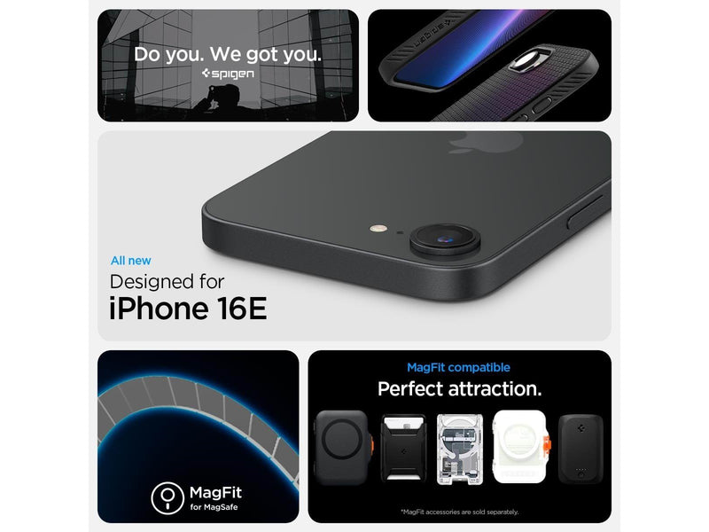 Spigen Liquid Air MagSafe - Matte Black - iPhone 16e