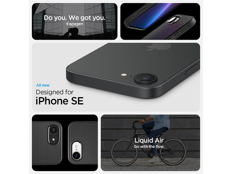 Spigen Liquid Air - Matte Black - iPhone 16e