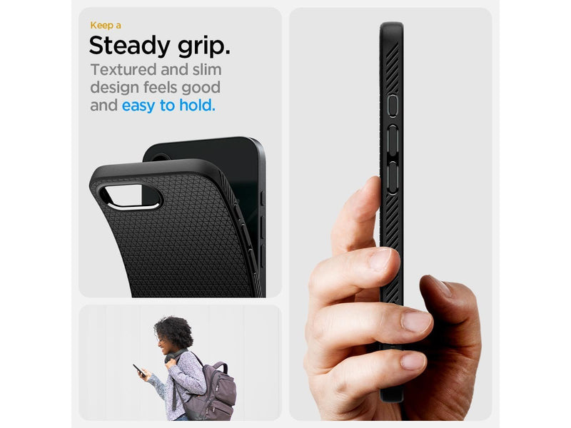 Spigen Liquid Air - Matte Black - iPhone 16e