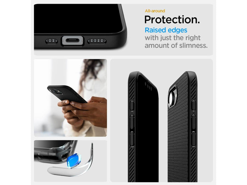 Spigen Liquid Air - Matte Black - iPhone 16e