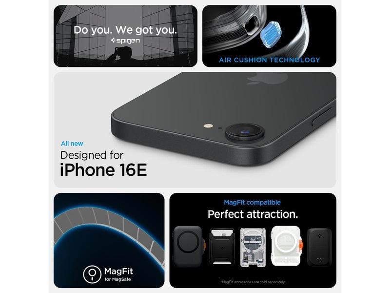 Spigen Rugged Armor MagSafe - Matte Black - iPhone 16e