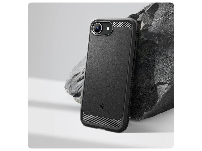 Spigen Rugged Armor MagSafe - Matte Black - iPhone 16e