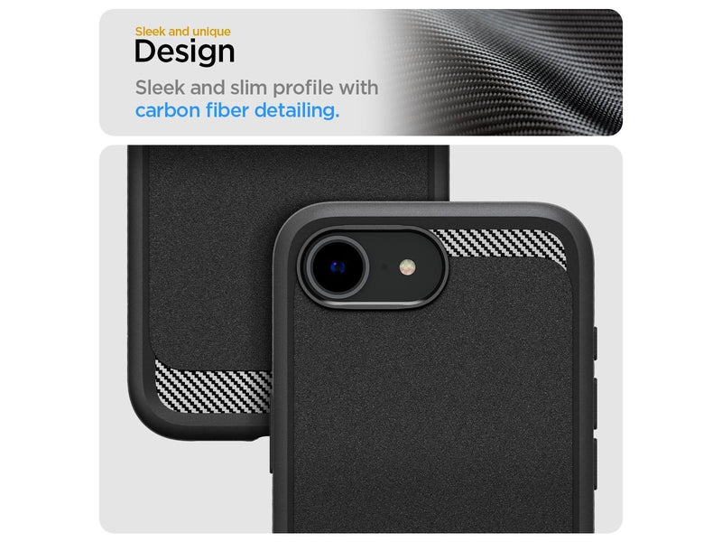 Spigen Rugged Armor MagSafe - Matte Black - iPhone 16e
