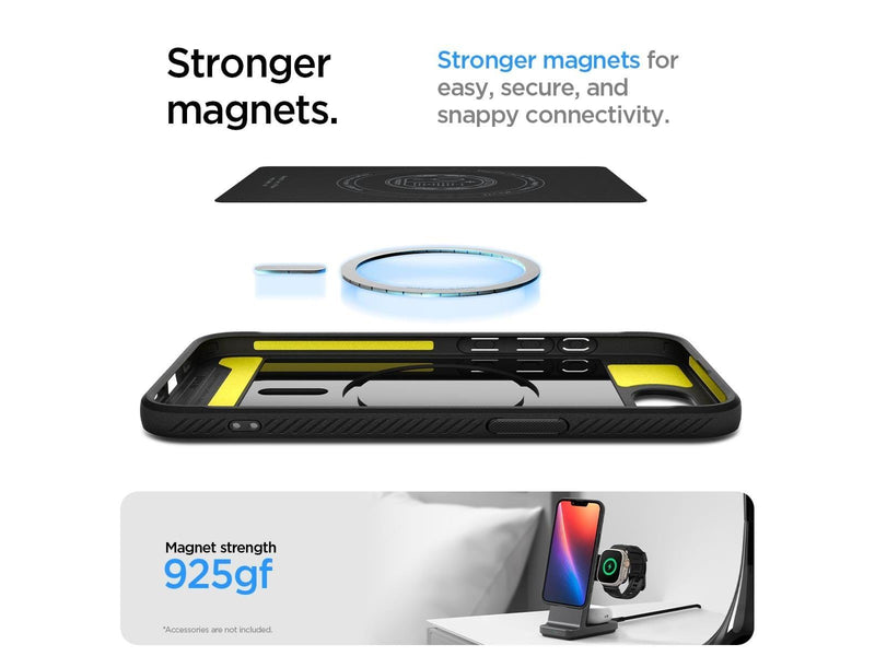 Spigen Rugged Armor MagSafe - Matte Black - iPhone 16e