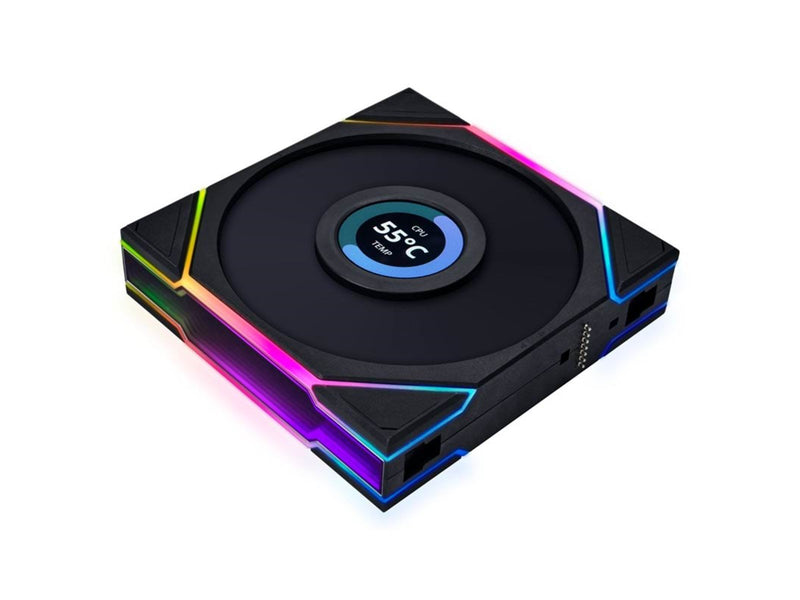 Lian Li UNI FAN TL LCD 120 (3-pack) - Gehäuselüfter - 120mm - Schwarz mit RGB LED - 27 dBA
