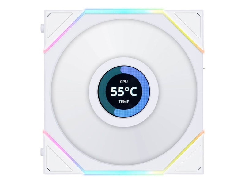 Lian Li UNI FAN TL LCD 120 (3-pack) - Gehäuselüfter - 120mm - Weiß mit RGB-Beleuchtung - 27 dBA