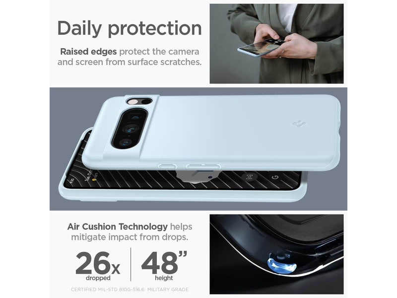 Spigen Thin Fit - mute blue - Google Pixel 8 Pro