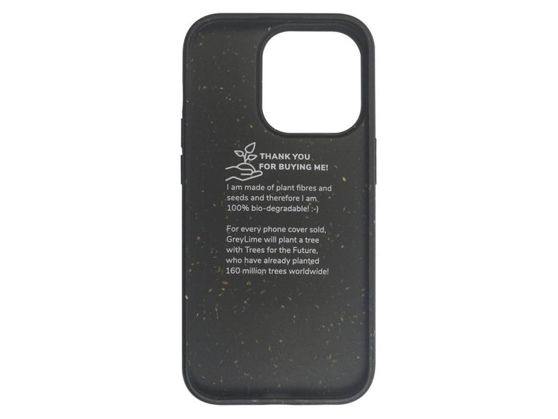 GreyLime iPhone 14 Pro Biodegradable Cover - Black