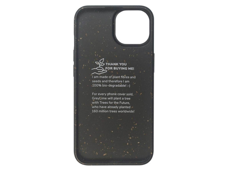 GreyLime iPhone 14 Plus Biodegradable Cover - Black