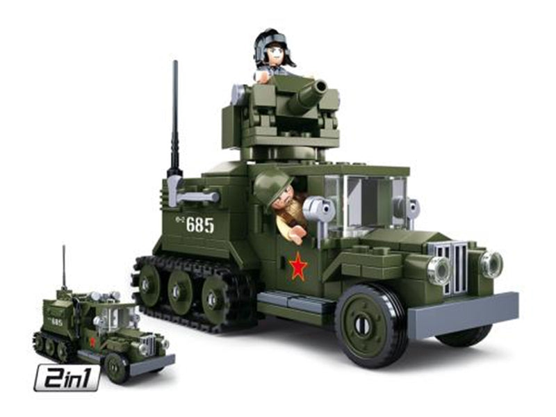 Sluban WWII - GAZ Allied Half-Track 2in1