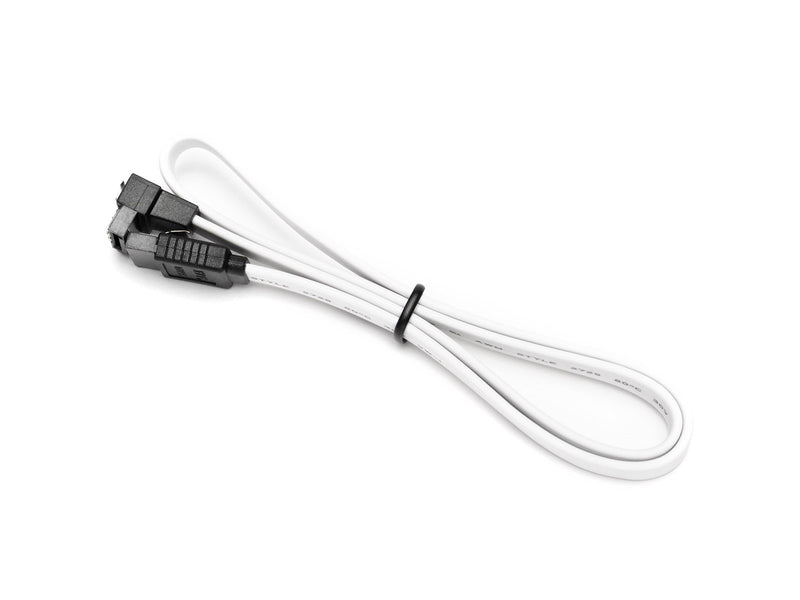 DUTZO SATA-kabel - Weiß - 0.5 m - Gerade & 90° Verbinder