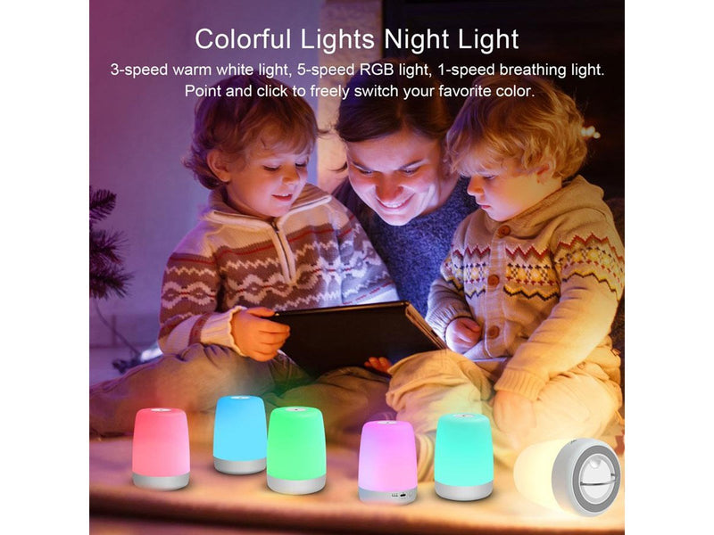 Lippa Baby night lamp with timer function touch 100 hour battery and 9 colours