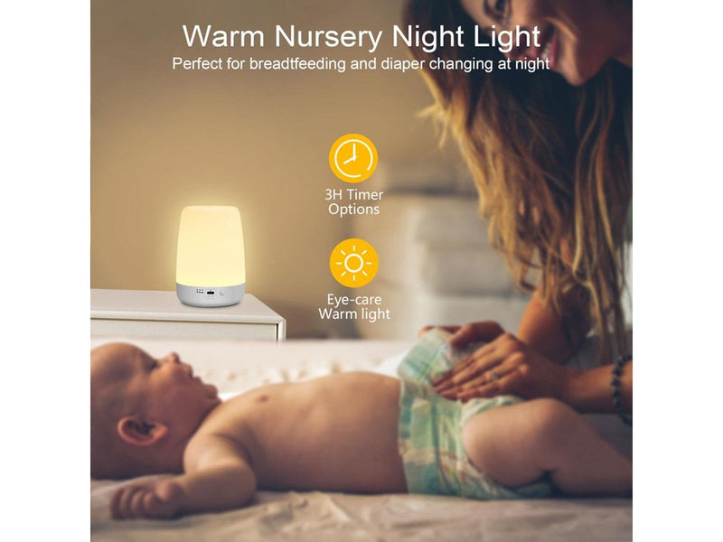 Lippa Baby night lamp with timer function touch 100 hour battery and 9 colours
