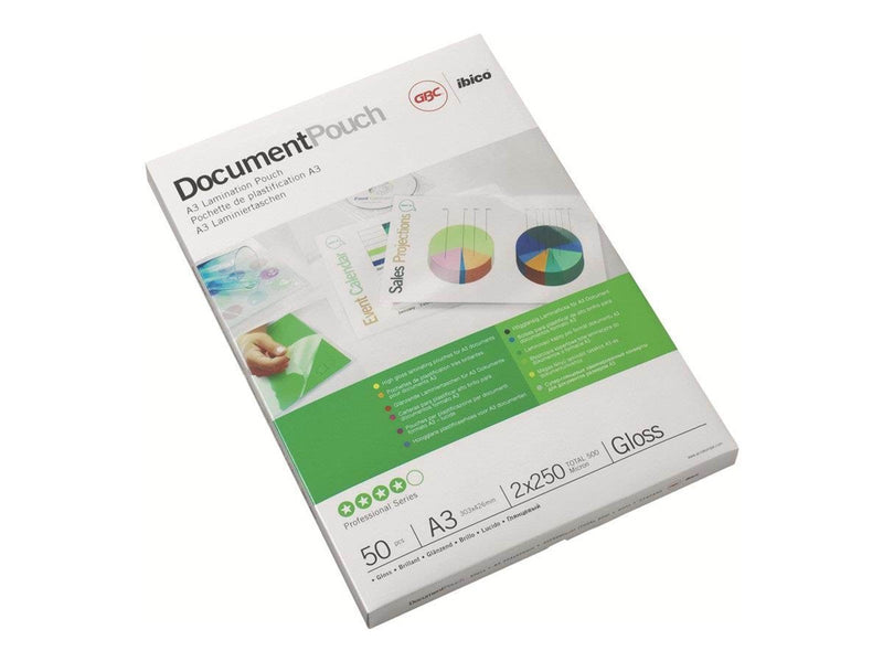 GBC Document Laminating Pouch - 50-pack - glossy - A3 - lamination pouches