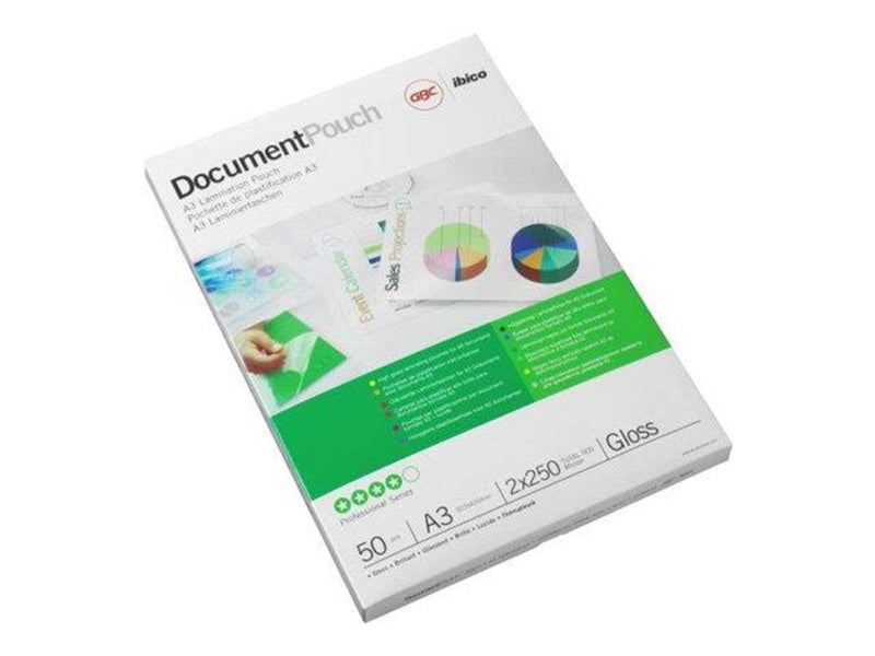 GBC Document Laminating Pouch - 50-pack - glossy - A3 - lamination pouches