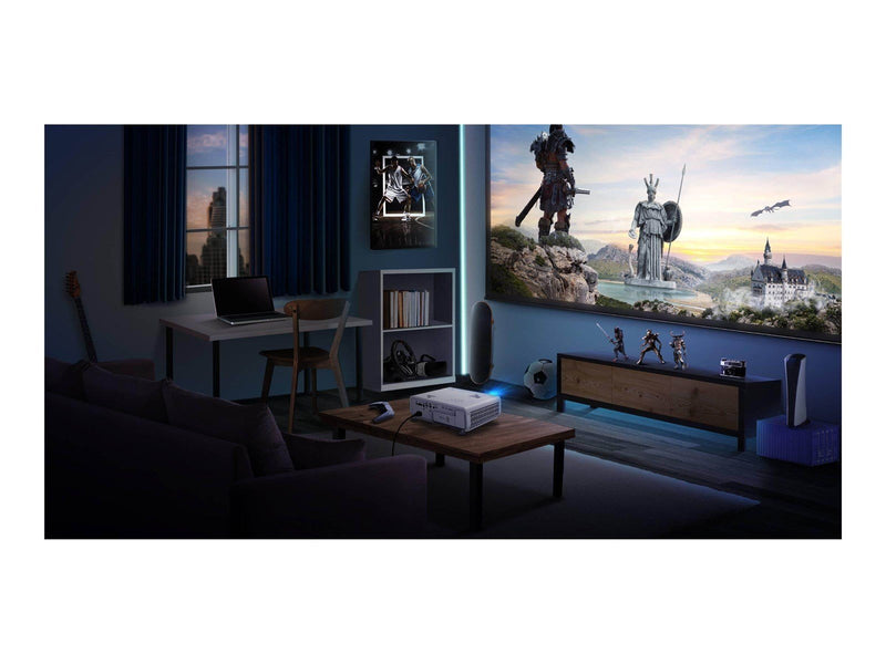 BenQ Projektoren X500i - DLP projector - 3D - 802.11ac wireless / Bluetooth 5.0 / AirPlay - 3840 x 2160 - 2200 ANSI lumens