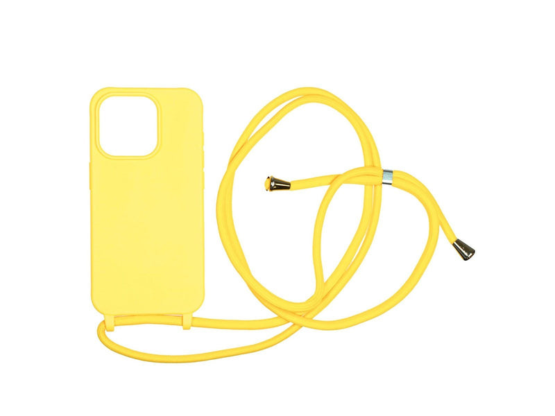 Mobile Origin Lanyard Case - yellow - iPhone 15 Pro