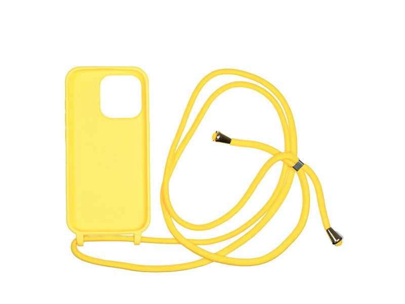 Mobile Origin Lanyard Case - yellow - iPhone 15 Pro