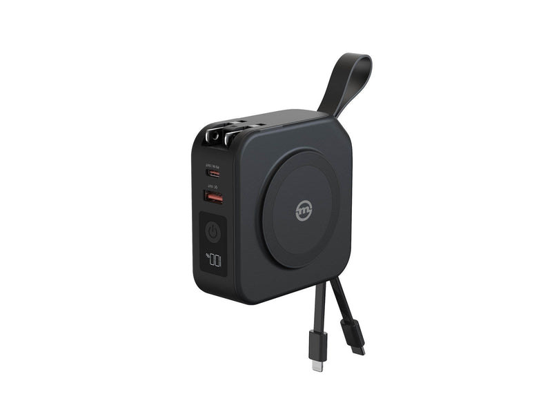 Mobile Origin Powerbank and Travel Charger - Lightning and USB-C cable Powerbank (Akku) - schwarz - 10000 mAh