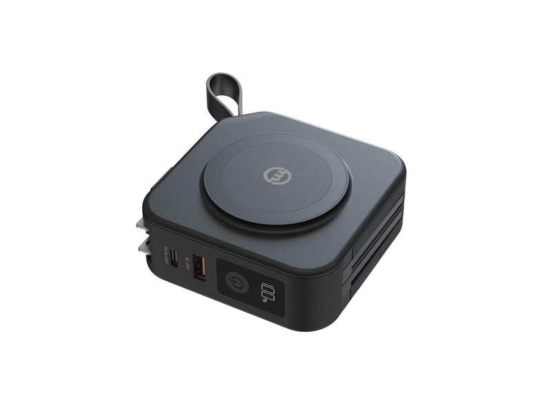 Mobile Origin Powerbank and Travel Charger - Lightning and USB-C cable Powerbank (Akku) - schwarz - 10000 mAh