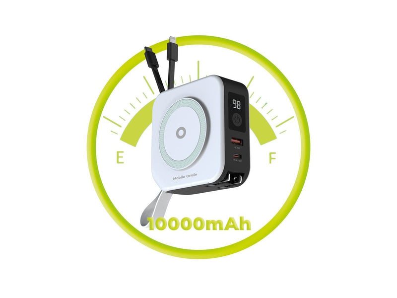 Mobile Origin Powerbank and Travel Charger - Lightning and USB-C cable Powerbank (Akku) - schwarz - 10000 mAh